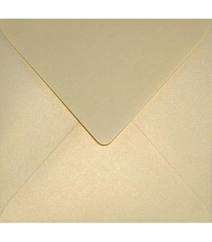 Netuno 500 Kraft Paper Envelopes - Square 153x153mm (6.1x6.1"), 100gsm, Natural Brown Recycled Vintage Style For Cards, Invitations, Greetings