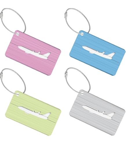 PORTA ETICHETTE VALIGIE In PVC Chiari Tag Crociera Per Viaggio Crociera - 9