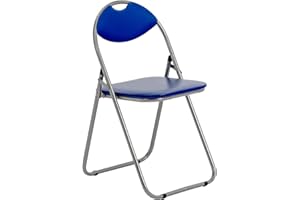 HARBOUR HOUSEWARES Klappstuhl - gepolstert - Blau