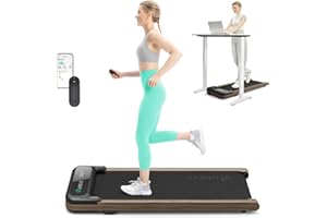 UREVO Tapis Roulant Elettrico con Inclinazione,6 km/h Tapis Roulant Salvaspazio con Pendenza con tappetino anti-shock Treadmill 2 in 1 Walking Pad di Controllo Remoto