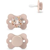 Suavinex, Pack of 2 Pacifiers with Physiological Silicone Teat SX Pro, Symmetrical, Flat and Flexible Teat, for Babies 6/18 M