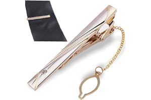 CASILER Pinces À Cravate Pour Hommes Styles Longs Pince À Cravate Pince À Cravate Épingles À Cravate Barre De Cravate Avec Chaîne Pour Chemise De Robe Formelle De Mariage D'affaires