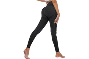 OUDOTA Leggins Donna Sportivi Pantaloni Palestra Vita Alta Leggings Push Up Anticellulite per Fitness Allenamento Jogging Pantaloni Yoga Pants Sexy Booty Scrunch Opaco Elastici Pantacollant Collant