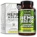 Price comparison product image Hemp Seed Oil 1000mg Supplement 180 Soft Gels | Pure Cold Pressed Oil | 180 Soft Gel Capsules | 1000mg per capsule | A Balanced Source of Omega 3 & 6 | Developed and Manufactured in the UK by Nutravita
