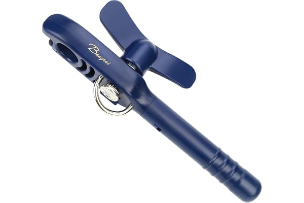 Bangrui Ouvre-boîte Manuel,ouvre-Bouteille,Ouvrir la Conserve,Tire-Bouchon ouvre-vin &L'ouvre-boîte Quatre-en-Un Professionnelle de, la Meilleure sélection pour la Cuisine. (Bleu)
