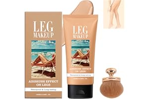 VIPOMKOWA Miracle De Paris Body Coverage Perfector, Miracle De Paris Leg Makeup, All Over Complexion Perfector For Legs, Waterproof Sweat-Proof Body Perfector Cream (1Pc+Makeup Brush)