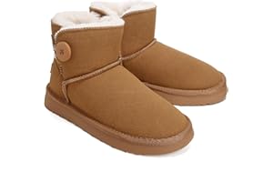 Jifenkla Stivali da Neve Donna Boots, Calde Foderata Scarpe da Invernali, Antiscivolo Stivali da Invernali, Comode Impermeabili Alti Scarpe da Neve