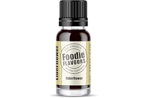 Foodie Flavours Natural Elderflower Flavouring, High Strength - 15ml