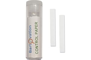BARTOVATION Control (No Chemical) Genetic Taste Test Paper Strips - For Use With PTC [Vial of 100 Strips]