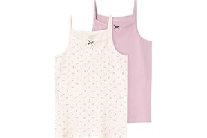 NAME IT Mädchen Nkfstrap Top 2p Buttercream Floral Noos Unterhemden (2er Pack)