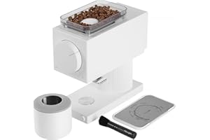 Macinacaffè Fellow Ode – Macinacaffè a macine – Macina chicchi di caffè con 31 impostazioni per caffè a gocce, pressatura francese e preparazione a freddo – Bianco opaco