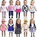 Produktbild 5 Sätze Puppenkleidung Alltagskleidung für 18 Zoll American Doll Girl