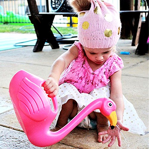Preisvergleich Produktbild Hiltow Flamingo Gießkanne – Gartengeräte für Kinder, (Pink)