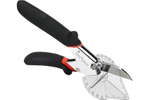 FLORA GUARD Cisailles à angle - Cisailles à onglets multi-angles de 45 à 135 degrés, cisaille à joint pour couper le bois tendre, le plastique, le PVC et plus