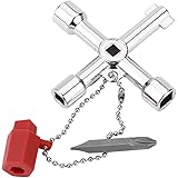 Knipex Twinkey Chiave Universale Per Quadri Elettrici - 10 Profili E 2 Croci, 92 Mm, Per Serrature Comuni - Foto 7