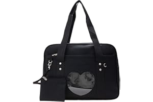 AlwaySky Ita Torby w kształcie serca, okienko, japońska torebka szkolna, duża torba JK, dziewczęca, torba marynarska, anime tornistry dla , komiks, DIY, cosplay