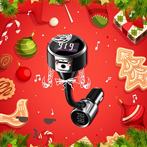 Obtener VicTsing Manos Libres Transmisor FM Bluetooth Coche, Radio
Receptor FM, Reproductor de MP3, 5V/2.4A Cargador USB, AUX Salida,
Ranura Para Tarjeta Del TF, para Móviles, Tablet, etc en Amazon