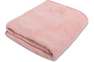 VALINK Hundehandtuch Schnelltrocknend Mikrofaser Badetuch für Kleine Mittlere Hunde Katze Extra Saugfähig Waschbar Haustier Warmes Handtuch Rosa