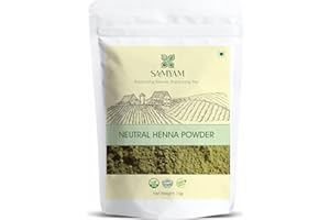 SAMYAM FARBLOSES Henna-Pulver/Neutrales Henna/Cassia Henna – 1-kg-Packung, natürlicher Haar-Conditioner, PPD- und chemikalienfrei