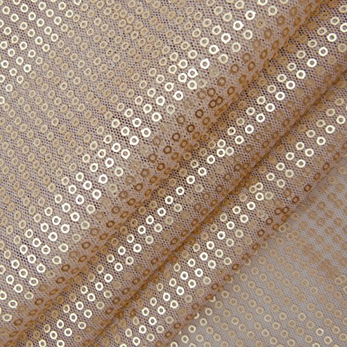 Designer Netzstoffdekor 63" Wide Hochzeit Dichten Paillettenstoffe Als Meterware