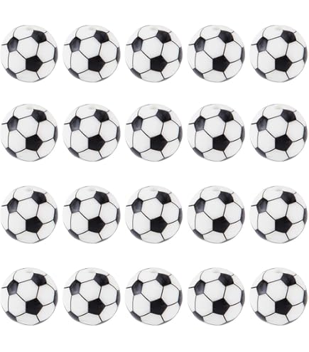 PATIKIL Perles De Balle De Sport De 12 Mm, Lot De 80 Perles