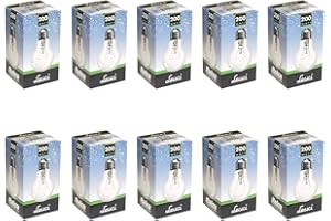 Leuci 10 x Glühbirne Birnenform A67 200W E27 klar Glühlampe Glühbirnen Glühlampen warmweiß dimmbar (200 Watt)