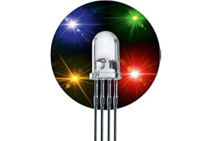 Lumetheus LEDs 5 mm RGB 100 Pieces red = 400 mcd/Green = 1500 mcd/Blue = 700 mcd 2-3 Volts 4 Pin Light Emitting LED Diode