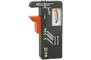 MERCURY AirPromise Probador universal de batería para pilas AAA, AA, C, D y Botton, 1.5V, 9V, Comprobador de voltaje de batería para reciclar baterías (BT-168)
