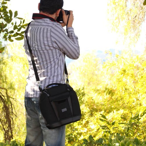 USA Gear Sacoche Sac Bandouli re Appareils Photo R flex Num rique - Housse Semi-Rigide Transporte jusqu 3 Objectifs - Convient pour Nikon Canon EOS Sony Pentax Fujifilm etc reviews USA Gear Sacoche Sac Bandouli re Appareils Photo R flex Num rique - Housse Semi-Rigide Transporte jusqu 3 Objectifs - Convient pour Nikon Canon EOS Sony Pentax Fujifilm etc