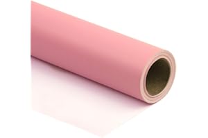 RUSPEPA Papier D'Emballage Brillant Rose - Couleur Unie Pour Mariage, Anniversaire, Douche, Félicitations Et Cadeaux De Noël - 76 cm X 10 m
