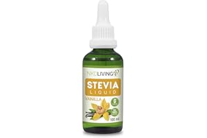 NKD Living Pure Stevia Liquid Drops 100ml Vanilla with Glass Dropper