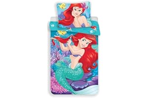 Jerry Fabrics Ropa de Cama para Niños con Cremallera, Diseño Disney, Algodón, Multicolor, 200x140x0.5 cm