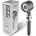 Maykela Shower Head High Pressure Filtered Hand Held Shower Head,Function Handheld Shower Head,Shower Head With Handheld,Powerful Shower Sprayer (Grey)