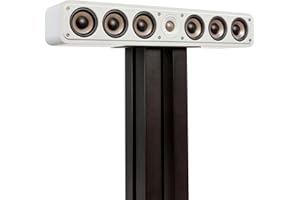 Polk Audio SIGS35CELWT Signature Elite ES35 Centerlautsprecher, schlanker, hochauflösender Center Lautsprecher, Hi-Res Zertifiziert, Dolby Atmos und DTS:X kompatibel, Weiß