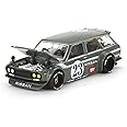 Truescale Miniatures True Scale Model Car Compatible with Datsun KAIDO 510 Wagon Carbon Fiber V3 Limited Edition 1/64 Diecast Model Car Kaido House KHMG076