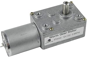 CHANCS DC Worm Gear Motor 370WG 12V DC 0.6RPM Inversion Reducer For Automation Equipment