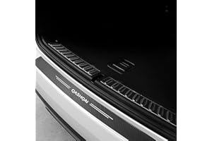 EVER TA Pegatinas Protectoras de Parachoques Trasero de Coche para Nis-san Qashqai J10 J11 2021-2008, Tira de Alféizar de Puerta de Maletero de Fibra de Carbono Accesorios de Antiarañazos de Borde de Carga