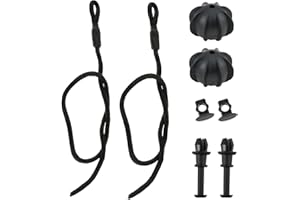 yimeizhiguang Parcel Shelf String for VW Golf, Audi, Skoda | Universal Rear Parcel Shelf Cords with 2 Buckle Clips | Heavy-Duty Nylon Hanging Rope & Tonneau Cover Strap Car Accessories (2PCS)