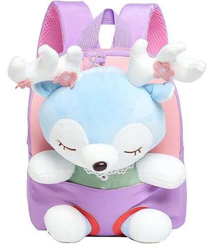 MICHLEY Kinderrucksack – Süßes Plüschtier-Design, Für Mädchen 2-6 Jahre, Leicht & Robust
