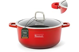 GOLDMANN Gryta 28 cm (6,5L), Non-stick, Induktion & Lock