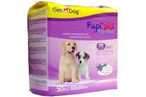 Gimdog Pupi Piu Tappetini abituanti al Profumo di Lavanda 60x60 cm 50pcs