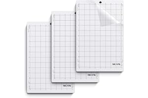Nicapa Lot de 3 tapis de découpe pour Silhouette Portrait 2 [Standardgrip, 8 x 12 pouces]