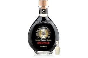 Due Vittorie - Aceto Balsamico di Modena IGP Selezione ORO Denso e Corposo senza Zuccheri Aggiunti, Coloranti, Conservati e Gluten Free, Gusto Agrodolce per Piatti Dolci e Salati, 1x250 ml