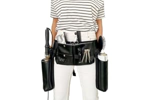 loopa hair Professioneller Stylisten- und Kommoden-Arbeitsgürtel: Effiziente Werkzeugorganisation und Workflow-Verbesserung mit Thermotasche für Lockenstäbe, Trockner und Spray – ideal für Stylisten