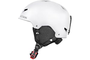 Victgoal Casque de Ski pour Homme Femme, Casque de Snowboard Ajustable en Toute Sécurité M/L Casque avec Protège-Oreilles Chauds pour Le Ski et Les Sports de Neige