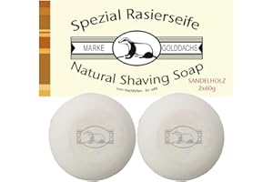 PFEILRING Golddachs Rasierseife Sandelholz, 2 x 60 g