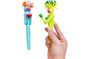 ASQzhuLIWing 2 stylos à bille amusants, stylos interactifs pour décompression, stylos à bille de boxe pour enfants, adaptés à tous les âges, fournitures scolaires et cadeau d'anniversaire idéal