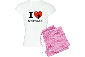 CafePress I love Netball Women's Light Pajamas Women's PJs