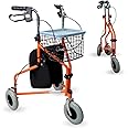 Mobiclinic, Modell Caleta, Rollator, Gehwagen für Senioren und Behinderte, Gehwagen mit 3 Rädern, Faltbare Gehhilfe, Stahl, V
