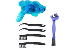 AUTUTER Kettenreiniger Fahrradkette, Kettenreinigungsgerät Fahrrad Ketten Reinigungsbürste 6 Stück Kettenreiniger Kit für Klappfahrräder und Berg Straßen Stadt Hybridfahrrad